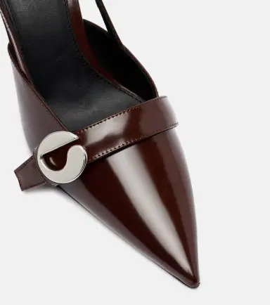 Coperni Belt Stiletto leather slingback pumps | Thumbnail 4 Coperni Belt Stiletto leather slingback pumps | Thumbnail 4
