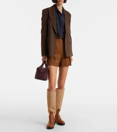 Max Mara Cavaliere leather and wool knee-high boots | Thumbnail 5 Max Mara Cavaliere leather and wool knee-high boots | Thumbnail 5