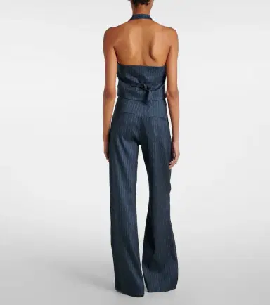 Veronica Beard Arabella pinstripe linen-blend vest | Thumbnail 3 Veronica Beard Arabella pinstripe linen-blend vest | Thumbnail 3