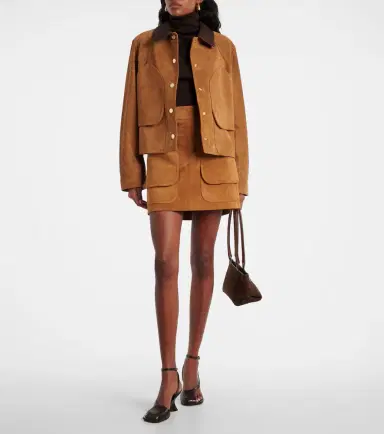 Veronica Beard Walters suede field jacket | Thumbnail 2 Veronica Beard Walters suede field jacket | Thumbnail 2
