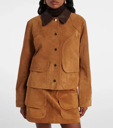 Veronica Beard Walters suede field jacket | Thumbnail 4 Veronica Beard Walters suede field jacket | Thumbnail 4
