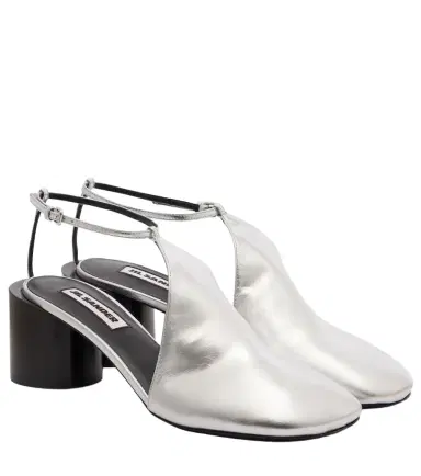Jil Sander Metallic leather pumps | Thumbnail 1 Jil Sander Metallic leather pumps | Thumbnail 1