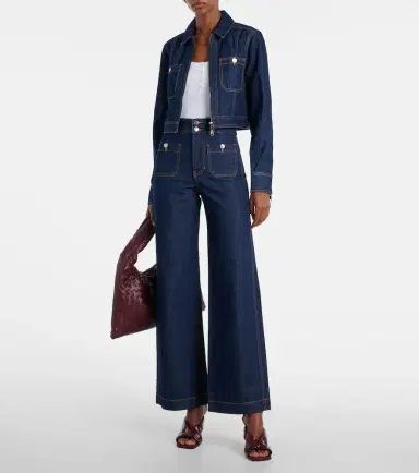 Veronica Beard Patty cropped denim jacket | Thumbnail 3 Veronica Beard Patty cropped denim jacket | Thumbnail 3