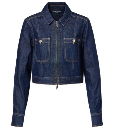 Veronica Beard Patty cropped denim jacket | Thumbnail 1 Veronica Beard Patty cropped denim jacket | Thumbnail 1