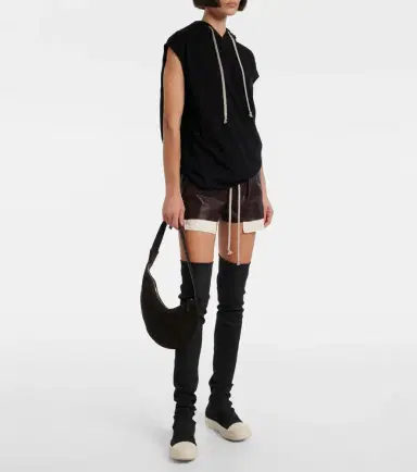 Rick Owens Coated denim over-the-knee boots | Thumbnail 5 Rick Owens Coated denim over-the-knee boots | Thumbnail 5
