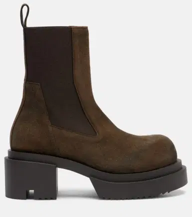 Rick Owens Beatle suede Chelsea boots | Thumbnail 2 Rick Owens Beatle suede Chelsea boots | Thumbnail 2