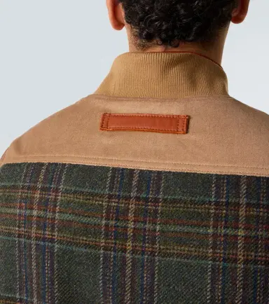 Junya Watanabe Leather-trimmed cotton and wool vest | Thumbnail 4 Junya Watanabe Leather-trimmed cotton and wool vest | Thumbnail 4
