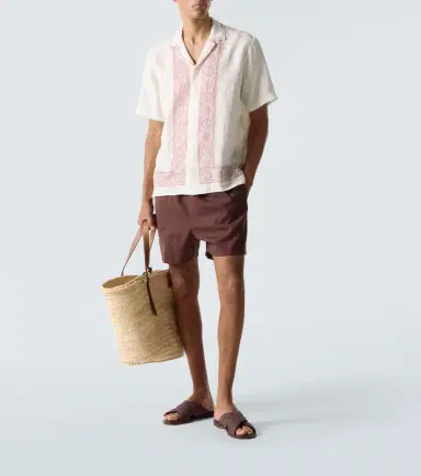 Orlebar Brown Maitan printed linen bowling shirt | Thumbnail 2 Orlebar Brown Maitan printed linen bowling shirt | Thumbnail 2