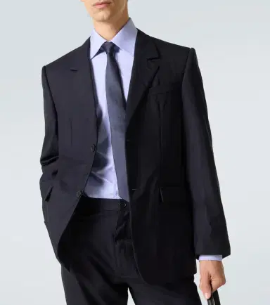 Balenciaga Pinstripe wool blazer | Thumbnail 8 Balenciaga Pinstripe wool blazer | Thumbnail 8