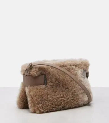 Brunello Cucinelli Small shearling clutch | Thumbnail 3 Brunello Cucinelli Small shearling clutch | Thumbnail 3