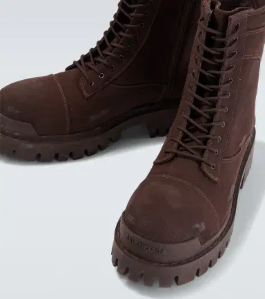 Balenciaga Strike distressed canvas combat boots | Thumbnail 2 Balenciaga Strike distressed canvas combat boots | Thumbnail 2
