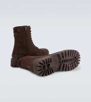 Balenciaga Strike distressed canvas combat boots | Thumbnail 3 Balenciaga Strike distressed canvas combat boots | Thumbnail 3