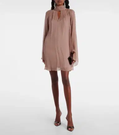 Staud Esther chiffon minidress | Thumbnail 2 Staud Esther chiffon minidress | Thumbnail 2