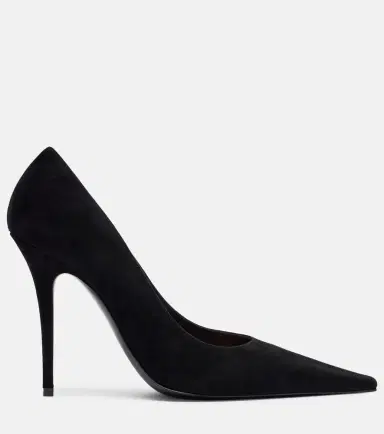 Amina Muaddi Barbara 105 suede pumps | Thumbnail 4 Amina Muaddi Barbara 105 suede pumps | Thumbnail 4