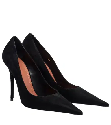Amina Muaddi Barbara 105 suede pumps | Thumbnail 1 Amina Muaddi Barbara 105 suede pumps | Thumbnail 1