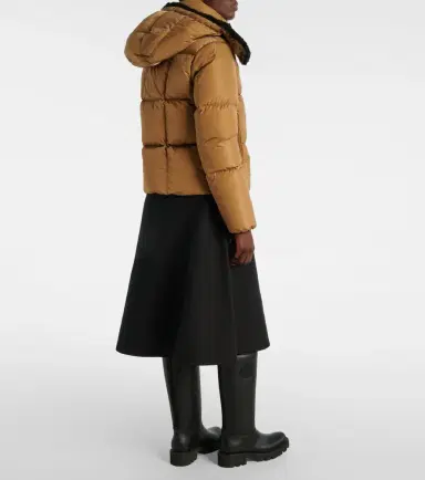 Moncler Castelnou teddy-trimmed down jacket | Thumbnail 4 Moncler Castelnou teddy-trimmed down jacket | Thumbnail 4