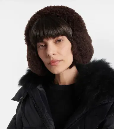 Yves Salomon Shearling earmuffs | Thumbnail 3 Yves Salomon Shearling earmuffs | Thumbnail 3