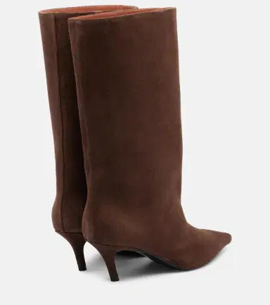 Amina Muaddi Fiona suede boots | Thumbnail 2 Amina Muaddi Fiona suede boots | Thumbnail 2