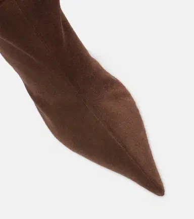 Amina Muaddi Fiona suede boots | Thumbnail 3 Amina Muaddi Fiona suede boots | Thumbnail 3