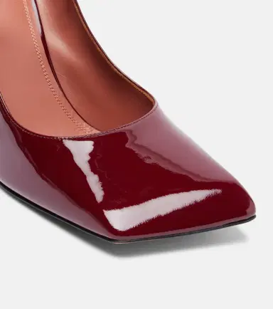 Amina Muaddi Charlotte 95 patent leather Mary Jane pumps | Thumbnail 2 Amina Muaddi Charlotte 95 patent leather Mary Jane pumps | Thumbnail 2