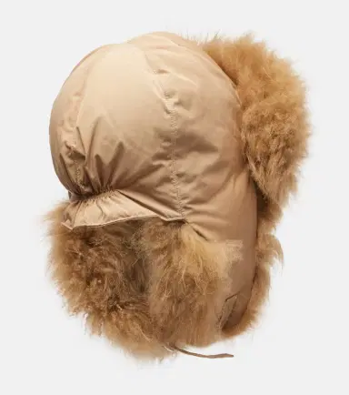 Yves Salomon Shearling-trimmed down hat | Thumbnail 2 Yves Salomon Shearling-trimmed down hat | Thumbnail 2
