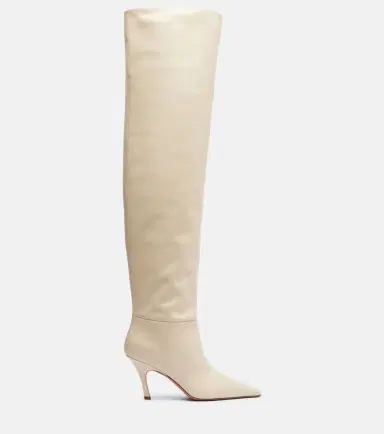 Amina Muaddi Jamie 80 leather over-the-knee boots | Thumbnail 3 Amina Muaddi Jamie 80 leather over-the-knee boots | Thumbnail 3