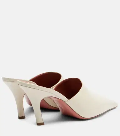 Amina Muaddi Jamie 80 leather mules | Thumbnail 4 Amina Muaddi Jamie 80 leather mules | Thumbnail 4