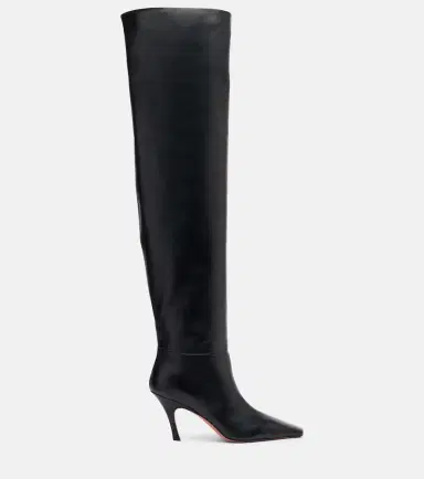 Amina Muaddi Jamie 80 leather over-the-knee boots | Thumbnail 2 Amina Muaddi Jamie 80 leather over-the-knee boots | Thumbnail 2