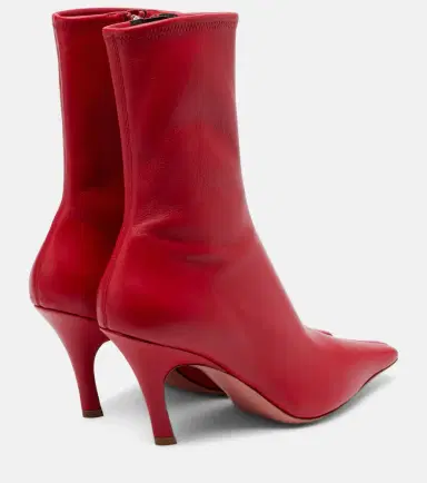 Amina Muaddi Jamie 80 leather ankle boots | Thumbnail 3 Amina Muaddi Jamie 80 leather ankle boots | Thumbnail 3