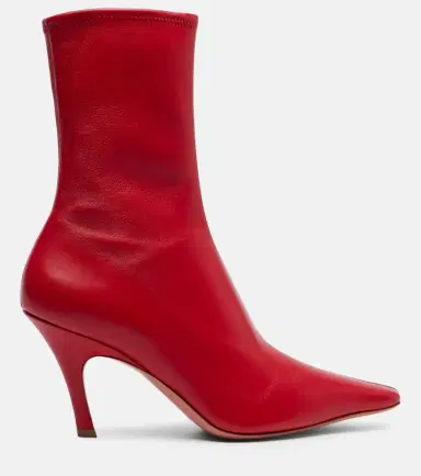 Amina Muaddi Jamie 80 leather ankle boots | Thumbnail 4 Amina Muaddi Jamie 80 leather ankle boots | Thumbnail 4