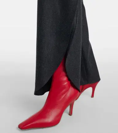 Amina Muaddi Jamie 80 leather ankle boots | Thumbnail 5 Amina Muaddi Jamie 80 leather ankle boots | Thumbnail 5