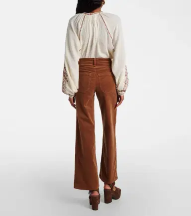 Frame Le Slim Palazzo cotton corduroy wide-leg pants | Thumbnail 2 Frame Le Slim Palazzo cotton corduroy wide-leg pants | Thumbnail 2