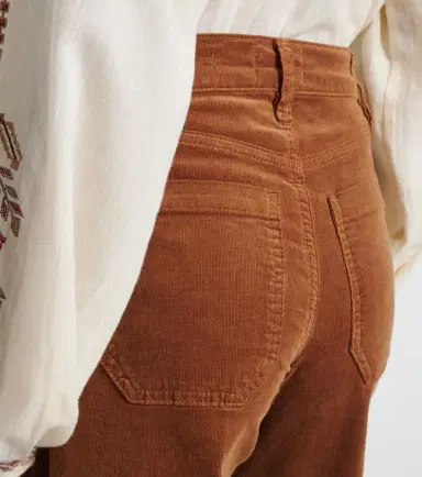 Frame Le Slim Palazzo cotton corduroy wide-leg pants | Thumbnail 4 Frame Le Slim Palazzo cotton corduroy wide-leg pants | Thumbnail 4