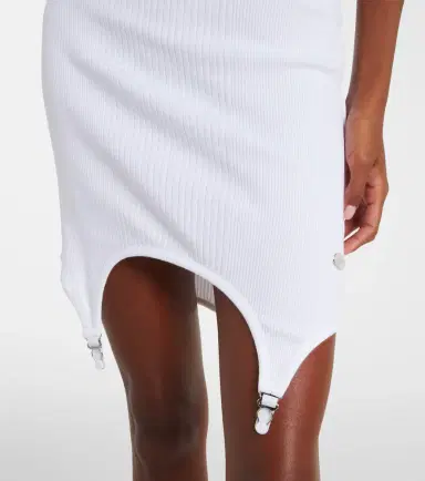 Jean Paul Gaultier Ribbed-knit cotton jersey minidress | Thumbnail 4 Jean Paul Gaultier Ribbed-knit cotton jersey minidress | Thumbnail 4