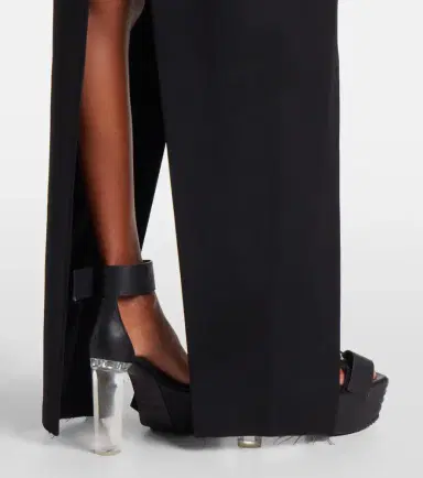 Rick Owens High-rise virgin wool maxi skirt | Thumbnail 4 Rick Owens High-rise virgin wool maxi skirt | Thumbnail 4