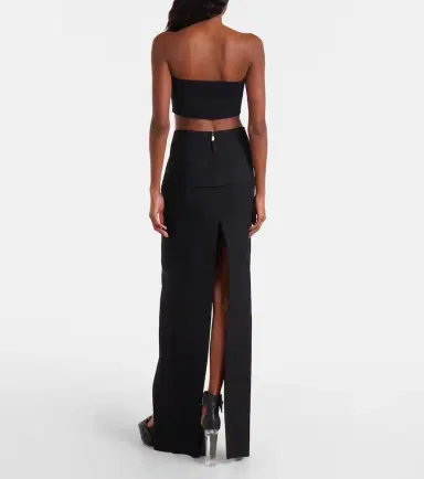 Rick Owens High-rise virgin wool maxi skirt | Thumbnail 6 Rick Owens High-rise virgin wool maxi skirt | Thumbnail 6