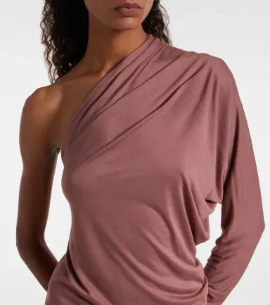 Rick Owens Diana one-shoulder jersey top | Thumbnail 3 Rick Owens Diana one-shoulder jersey top | Thumbnail 3