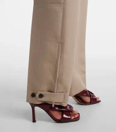 Bottega Veneta Belted high-rise wool straight pants | Thumbnail 4 Bottega Veneta Belted high-rise wool straight pants | Thumbnail 4