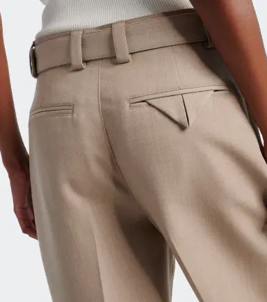 Bottega Veneta Belted high-rise wool straight pants | Thumbnail 6 Bottega Veneta Belted high-rise wool straight pants | Thumbnail 6