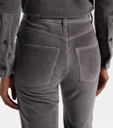Bottega Veneta High-rise cotton corduroy straight pants | Thumbnail 3 Bottega Veneta High-rise cotton corduroy straight pants | Thumbnail 3