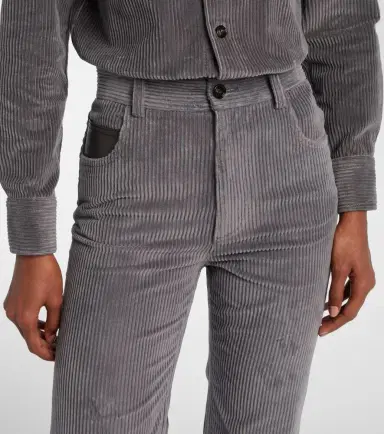Bottega Veneta High-rise cotton corduroy straight pants | Thumbnail 4 Bottega Veneta High-rise cotton corduroy straight pants | Thumbnail 4