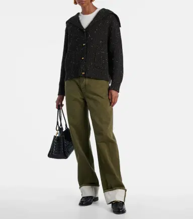 Bottega Veneta Ribbed-knit wool-blend cardigan | Thumbnail 6 Bottega Veneta Ribbed-knit wool-blend cardigan | Thumbnail 6