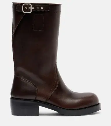 Dries Van Noten Leather biker boots | Thumbnail 4 Dries Van Noten Leather biker boots | Thumbnail 4
