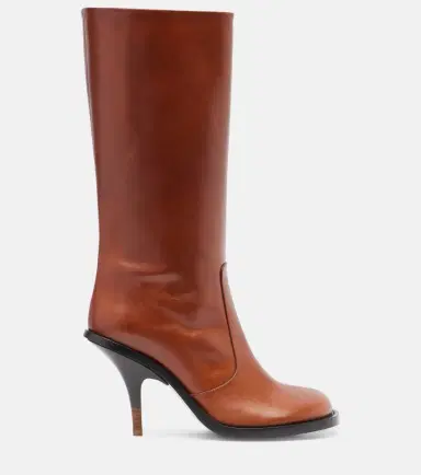 Dries Van Noten 90 leather knee-high boots | Thumbnail 2 Dries Van Noten 90 leather knee-high boots | Thumbnail 2