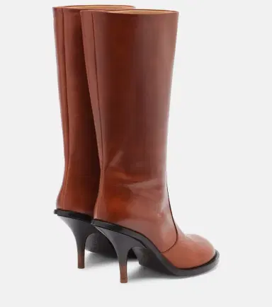 Dries Van Noten 90 leather knee-high boots | Thumbnail 3 Dries Van Noten 90 leather knee-high boots | Thumbnail 3