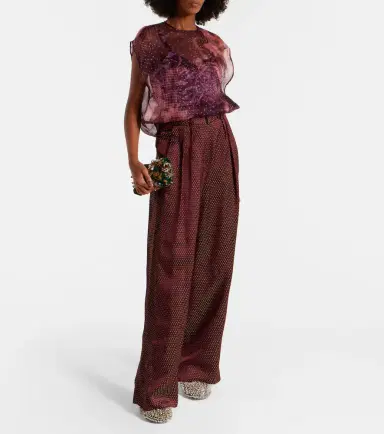 Dries Van Noten Embellished leather-trimmed pumps | Thumbnail 5 Dries Van Noten Embellished leather-trimmed pumps | Thumbnail 5