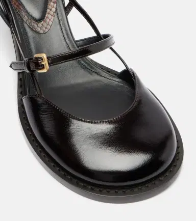 Dries Van Noten Leather slingback pumps | Thumbnail 3 Dries Van Noten Leather slingback pumps | Thumbnail 3