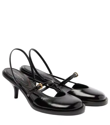 Dries Van Noten Leather slingback pumps | Thumbnail 1 Dries Van Noten Leather slingback pumps | Thumbnail 1