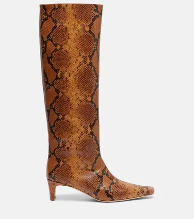 Staud Wally snake-effect leather knee-high boots | Thumbnail 3 Staud Wally snake-effect leather knee-high boots | Thumbnail 3