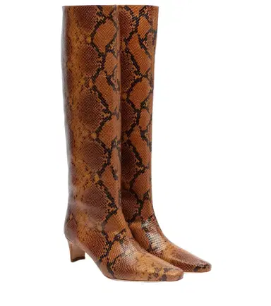 Staud Wally snake-effect leather knee-high boots | Thumbnail 1 Staud Wally snake-effect leather knee-high boots | Thumbnail 1